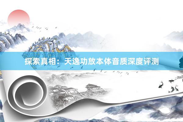 探索真相：天逸功放本体音质深度评测